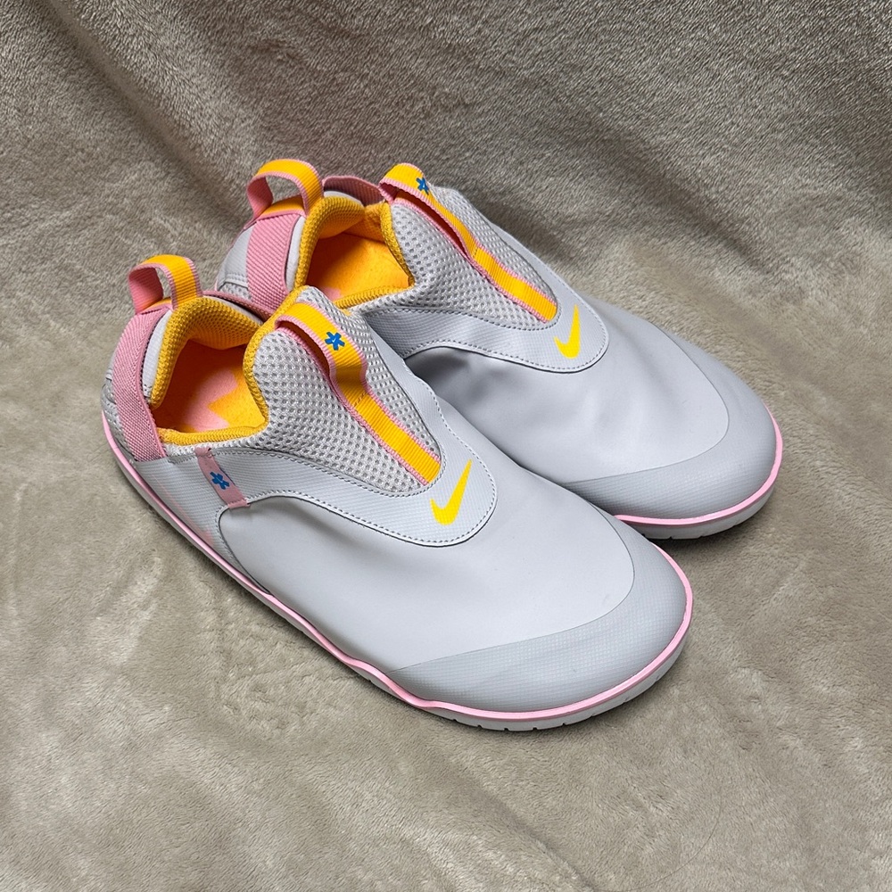 Nike Zoom Plus Healthcare White and Pink Slip-On Shoes